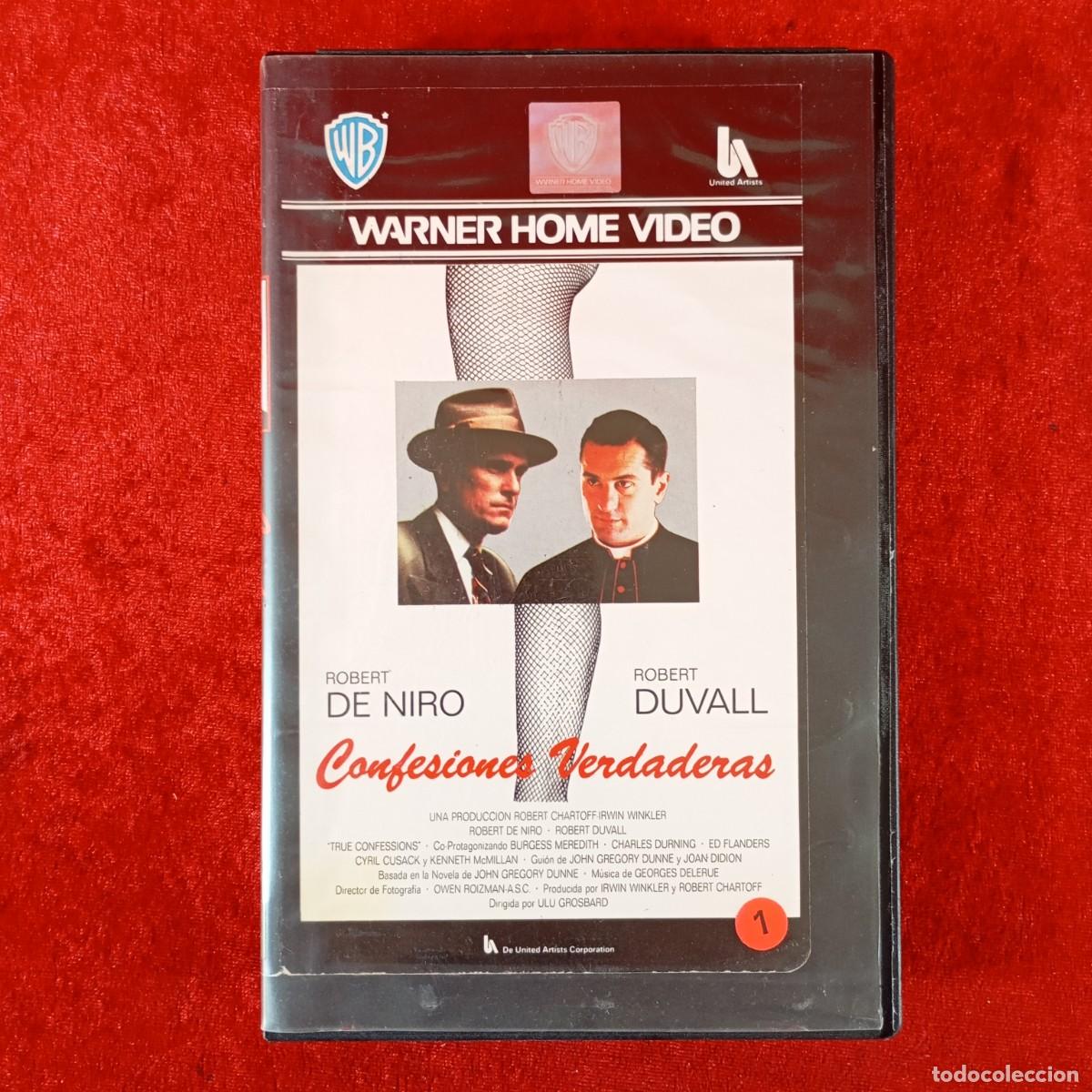Cine: CONFESIONES VERDADERAS - ROBERT DE NIRO - ROBERT DUVALL - WARNER HOME VIDEO - VHS - PEL&Iacute;CULA / 443