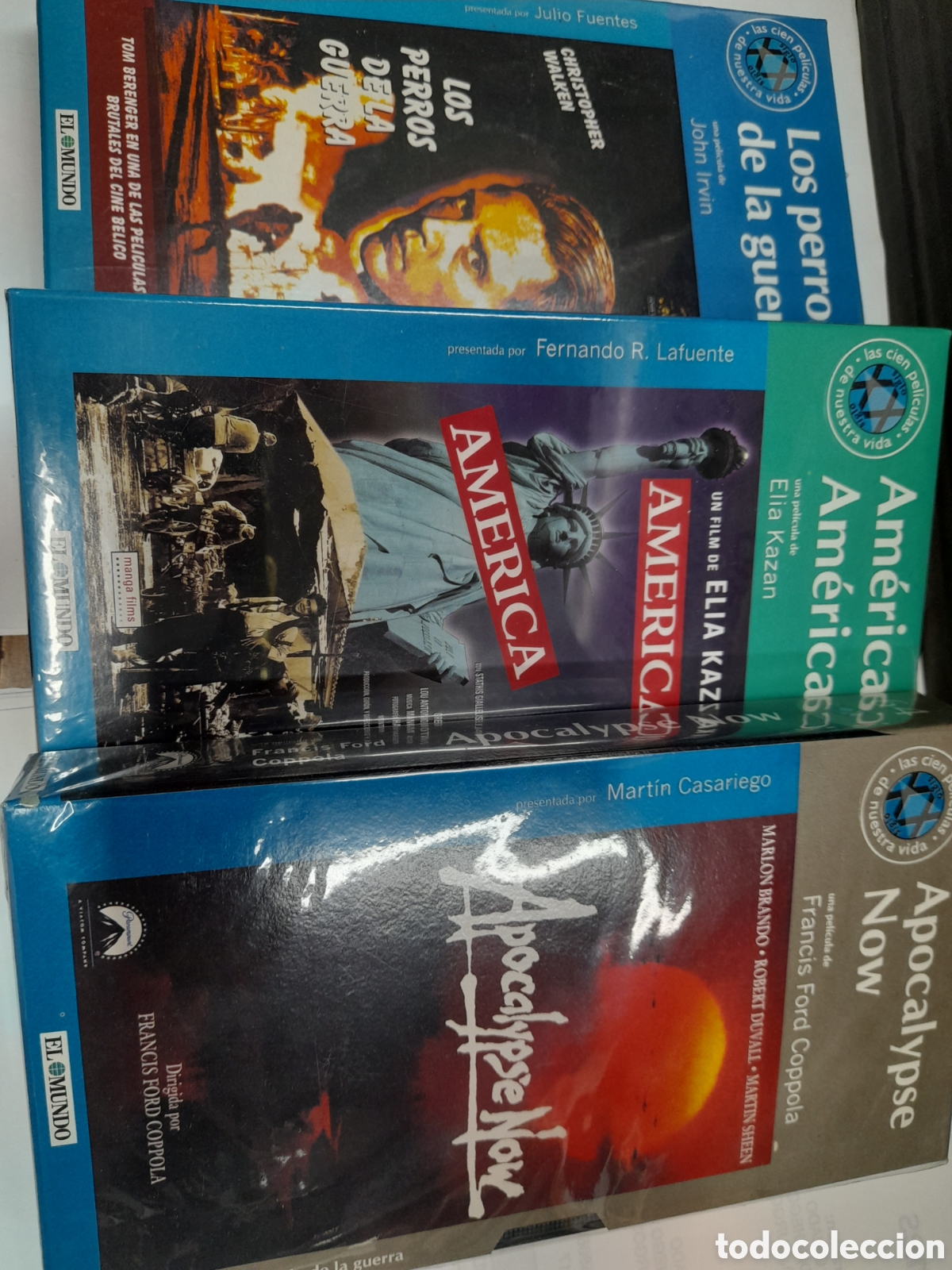 Cine: Pack 6. 3 Pel&iacute;culas VHS. Apocalypse Now. Am&eacute;rica, Am&eacute;rica. Los perros de la guerra.