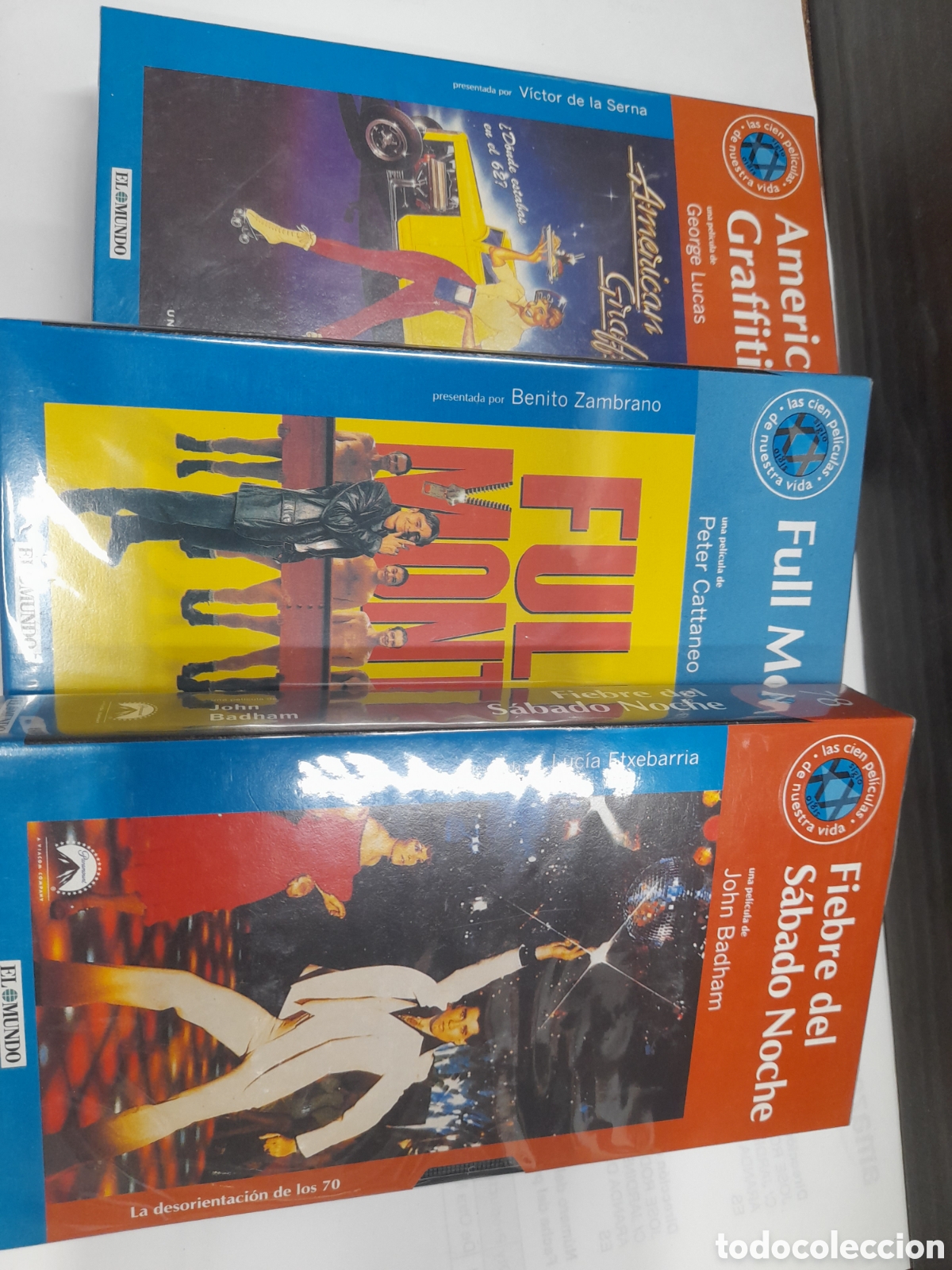 Cine: Pack 7. 3 Pel&iacute;culas en VHS. Fiebre del S&aacute;bado Noche. Full Monty. American Graffiti.