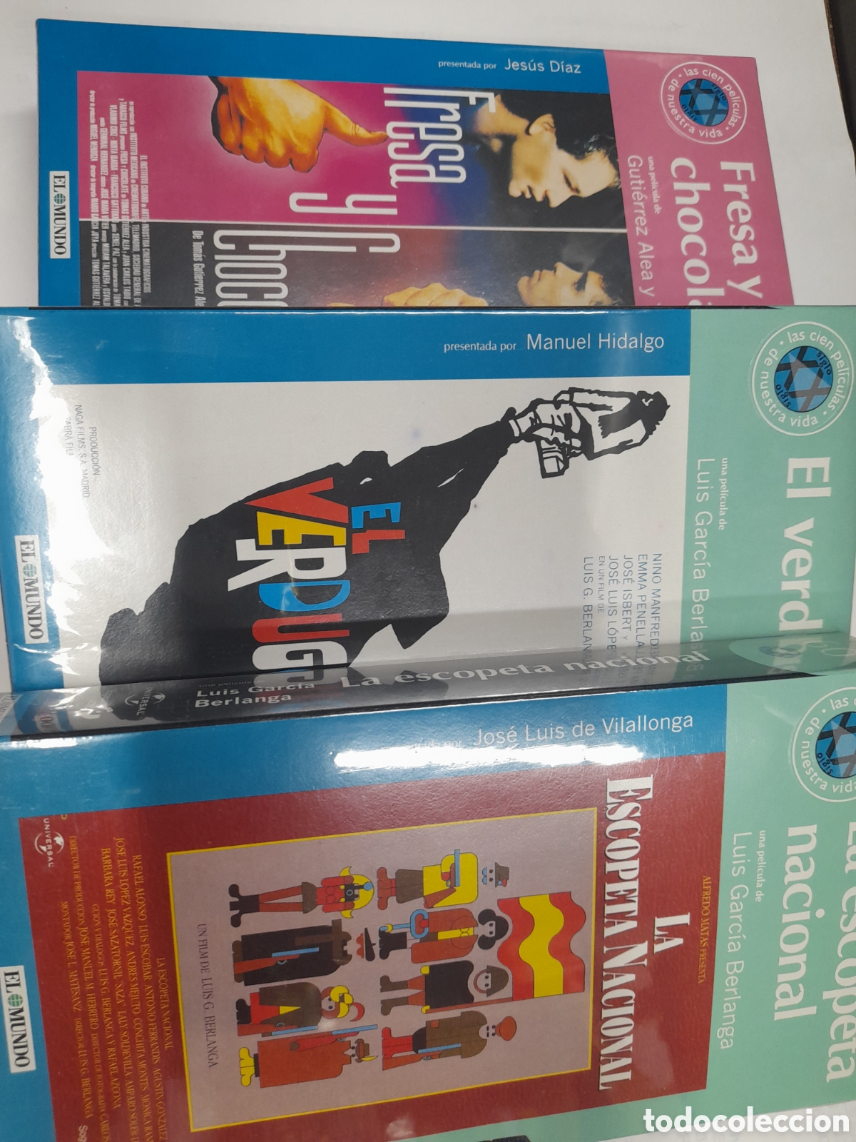 Cine: Pack 8. 3 Pel&iacute;culas VHS. La Escopeta Nacional. El Verdugo. Fresa y Chocolate.