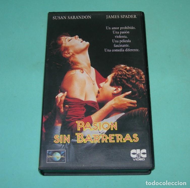 Cine: PEL&Iacute;CULA VHS PASI&Oacute;N SIN BARRERAS - SUSAN SARANDON - JAMES SPADER -