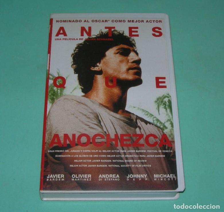 Cine: PEL&Iacute;CULA VHS ANTES QUE ANOCHEZCA - JAVIER BARDEM - JOHNNY DEPP -
