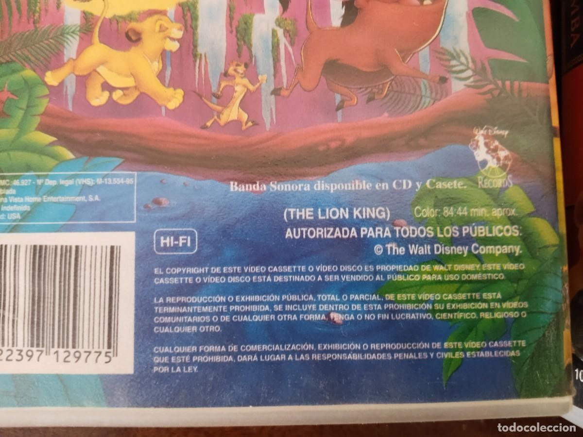 Cine: VHS El Rey Le&oacute;n y el Rey Le&oacute;n 2. - Foto 4