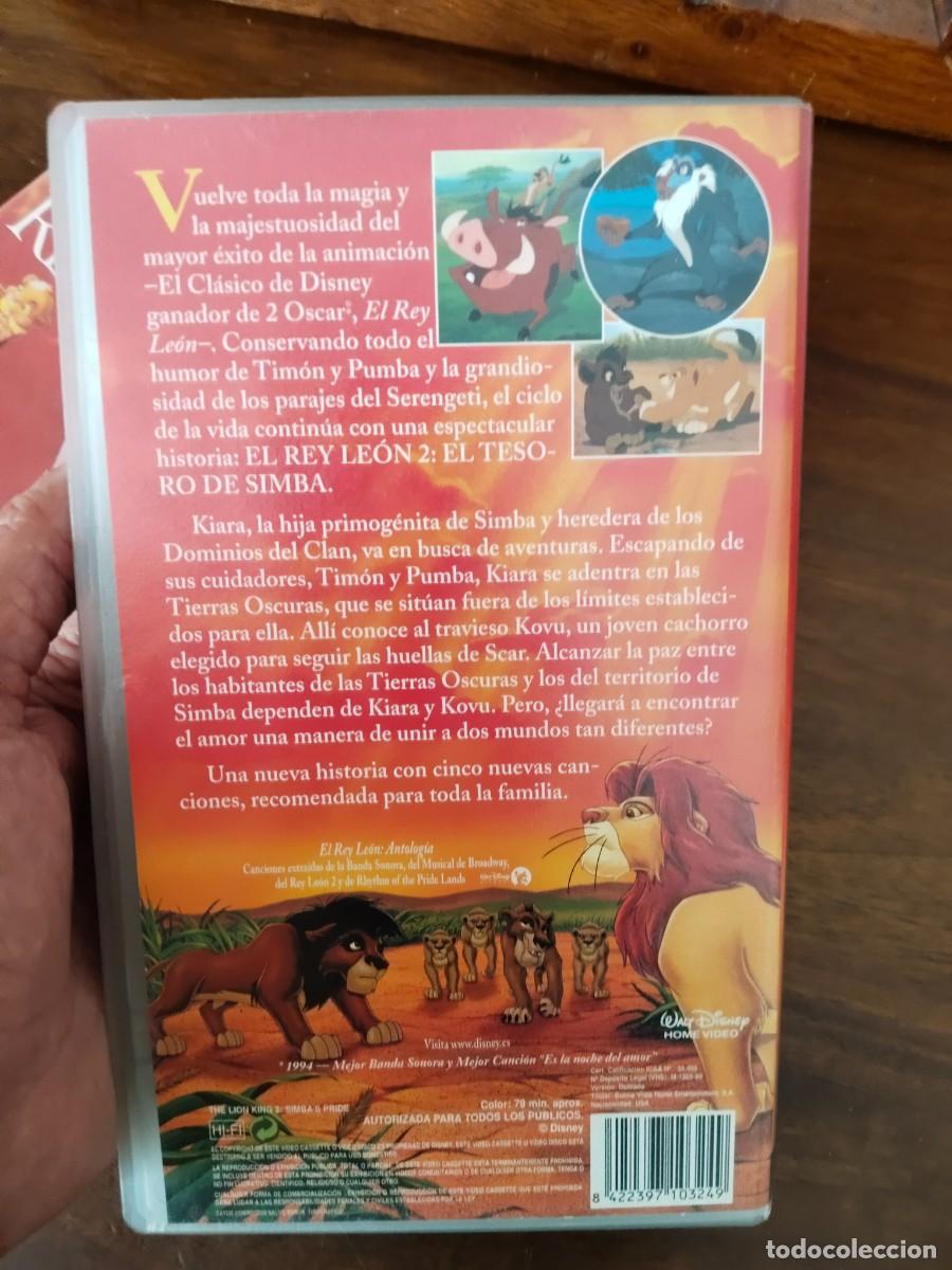 Cine: VHS El Rey Le&oacute;n y el Rey Le&oacute;n 2. - Foto 8