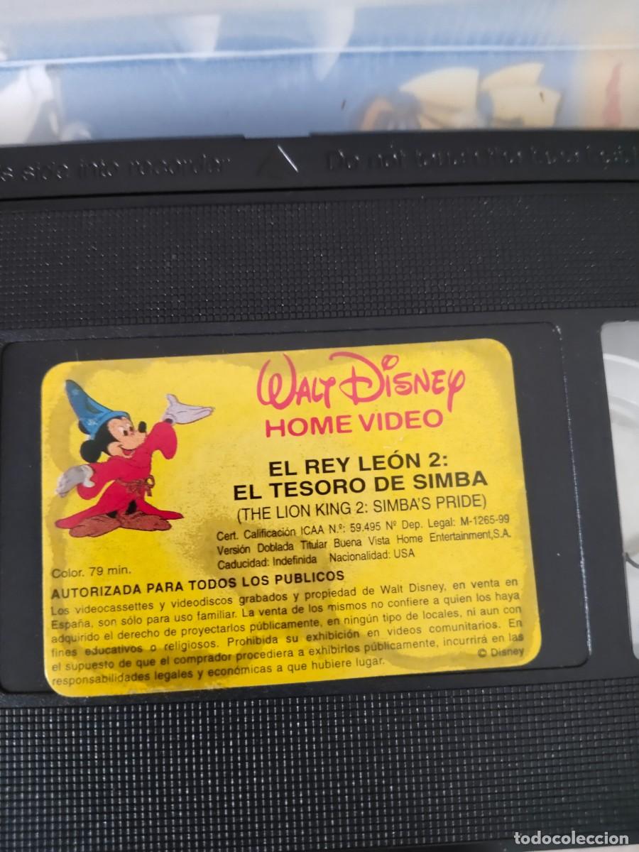 Cine: VHS El Rey Le&oacute;n y el Rey Le&oacute;n 2. - Foto 11