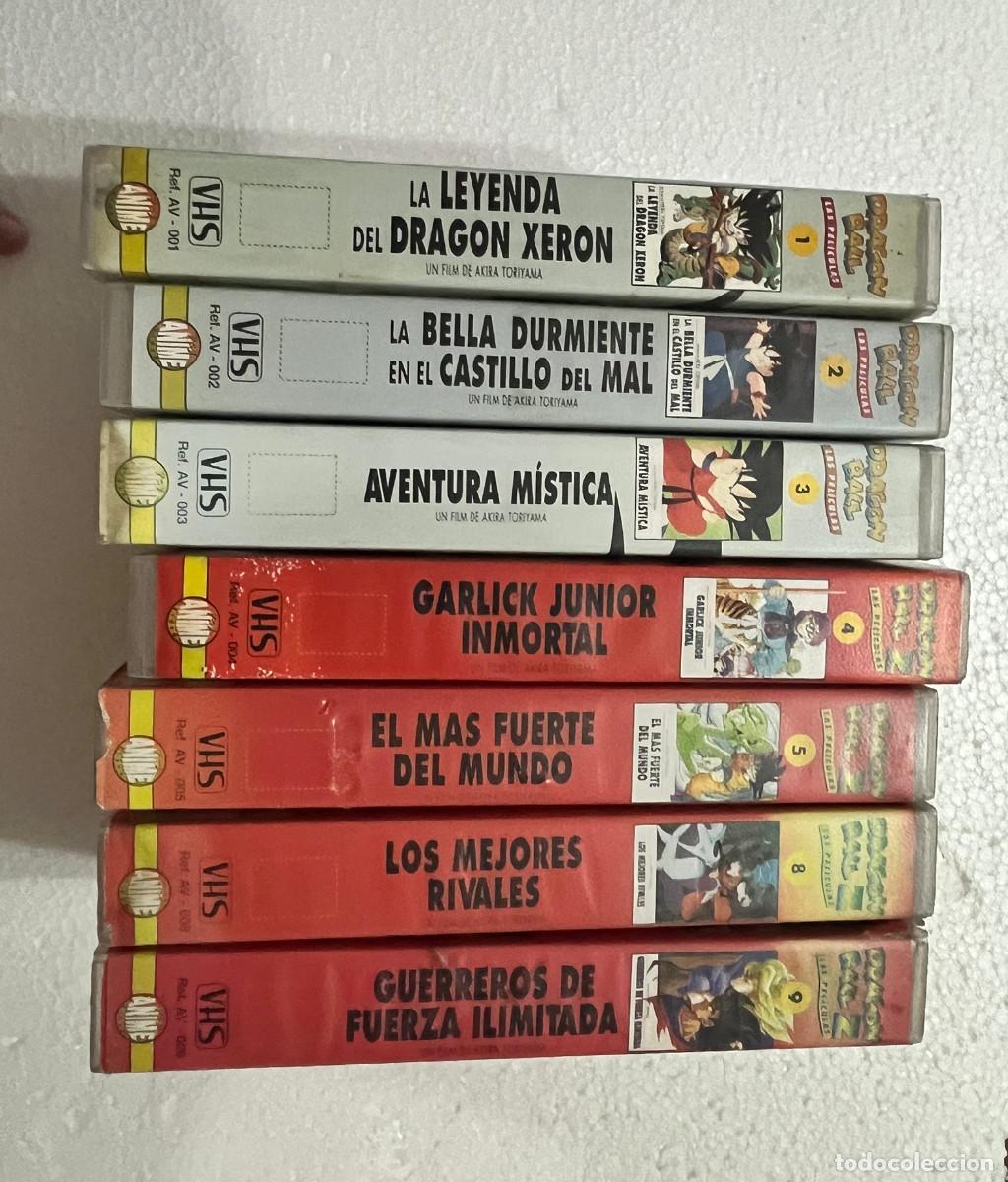 Cinema: Lote 7 pel&iacute;culas exclusivas VHS DRAGON BALL BOLA DE DRAG&Oacute;N BOLA DE DRAC. A&ntilde;os 90