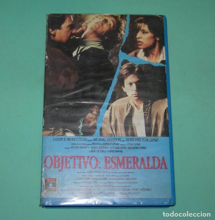 Cine: PEL&Iacute;CULA VHS OBJETIVO ESMERALDA - MICHAEL BRANDON - MARISA BERENSON -
