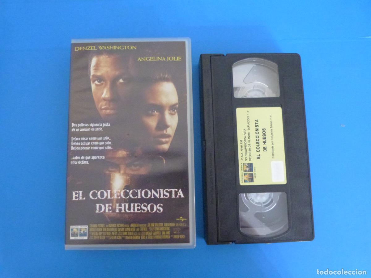 Cine: PELICULA VHS EL COLECCIONISTA DE HUESOS DENZEL WASHINGTON ANGELINA JOLIE A&Ntilde;O 2000