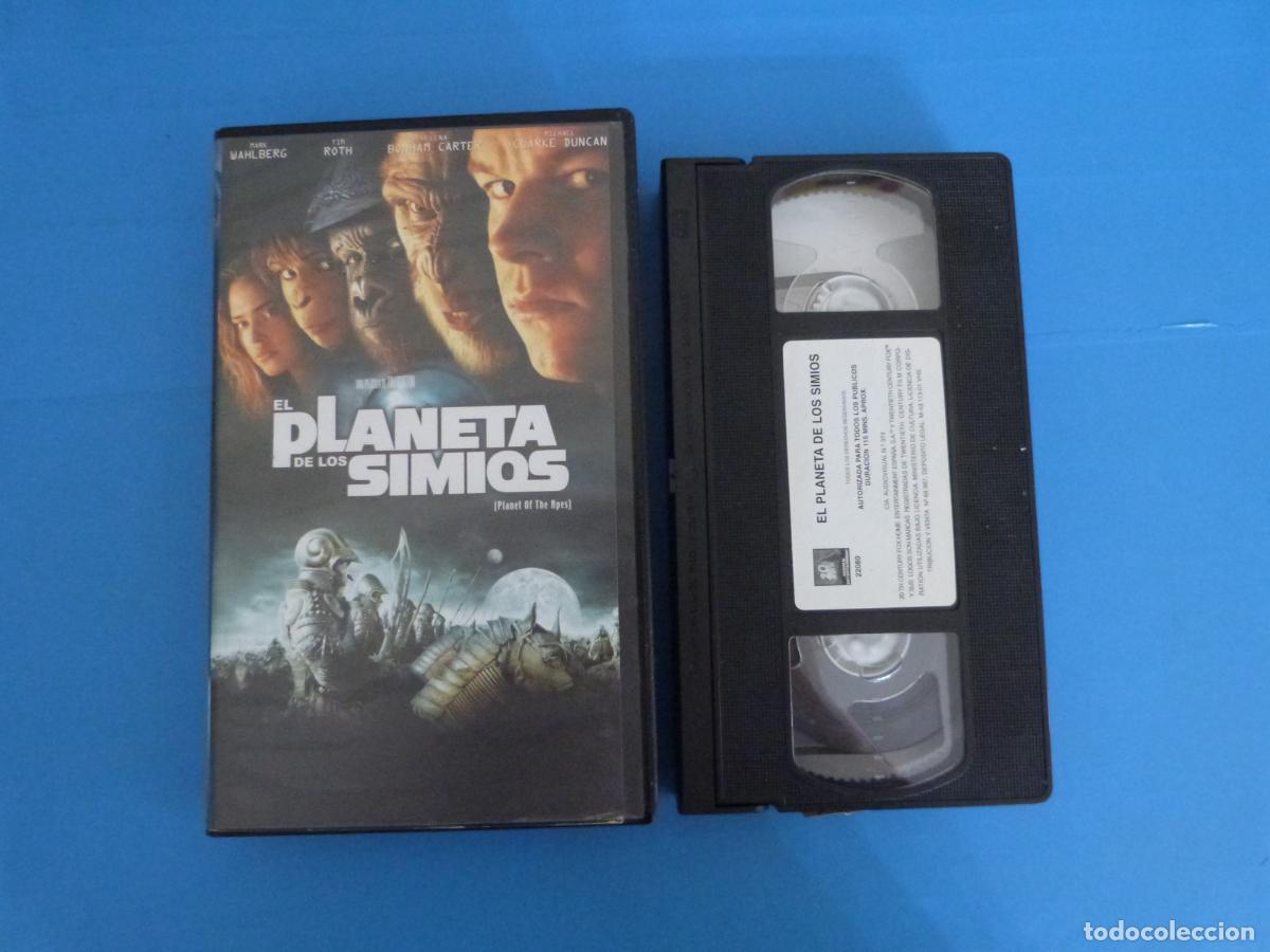 Cine: PELICULA VHS EL PLANETA DE LOS SIMIOS MARK WAHLBERG A&Ntilde;O 2001