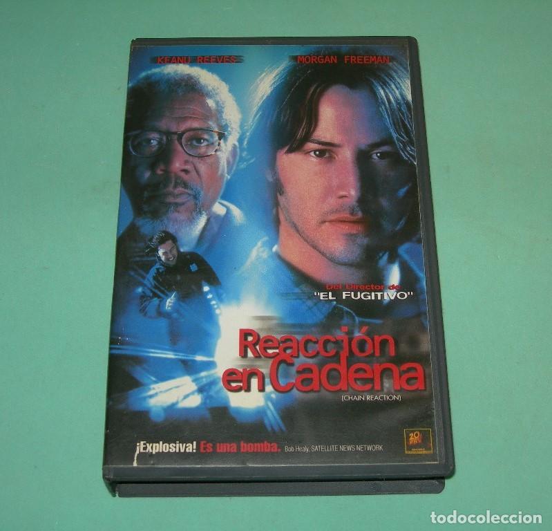 Cine: PEL&Iacute;CULA VHS REACCI&Oacute;N EN CADENA - KEANU REEVES - MORGAN FREEMAN -