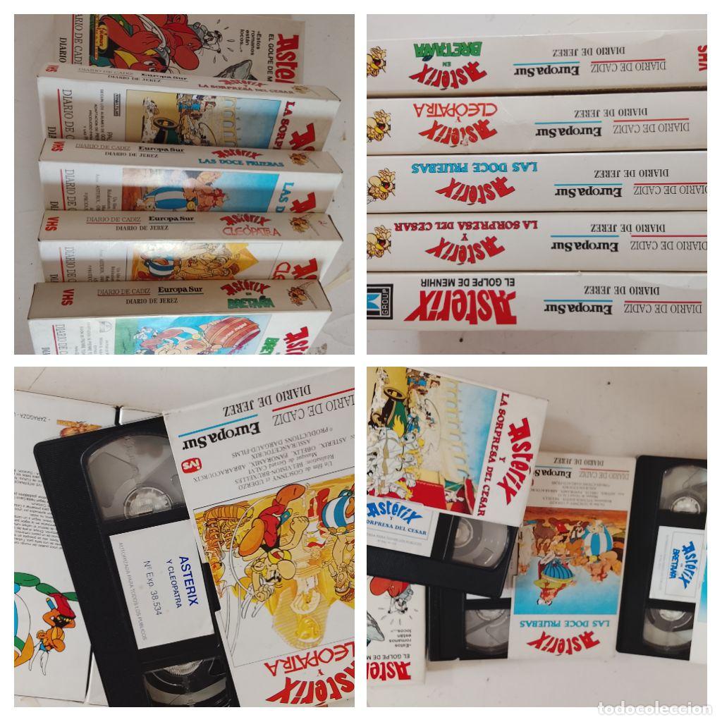 Cine: COLECCION VHS ASTERIX Y OBELIX 5 CINTAS PELICULAS CINE DIBUJOS ANIMADOS REGALO 1 DE TELEPIZZA