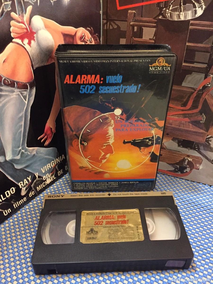 Cine: Vhs Alarma Vuelo 502 secuestrado - Charlon Heston