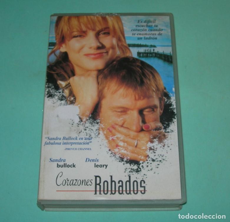 Cine: PEL&Iacute;CULA VHS CORAZONES ROBADOS - SANDRA BULLOCK - DENIS LEARY -