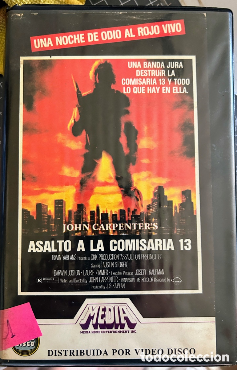 Cine: Cinta VHS Asalto al distrito 13