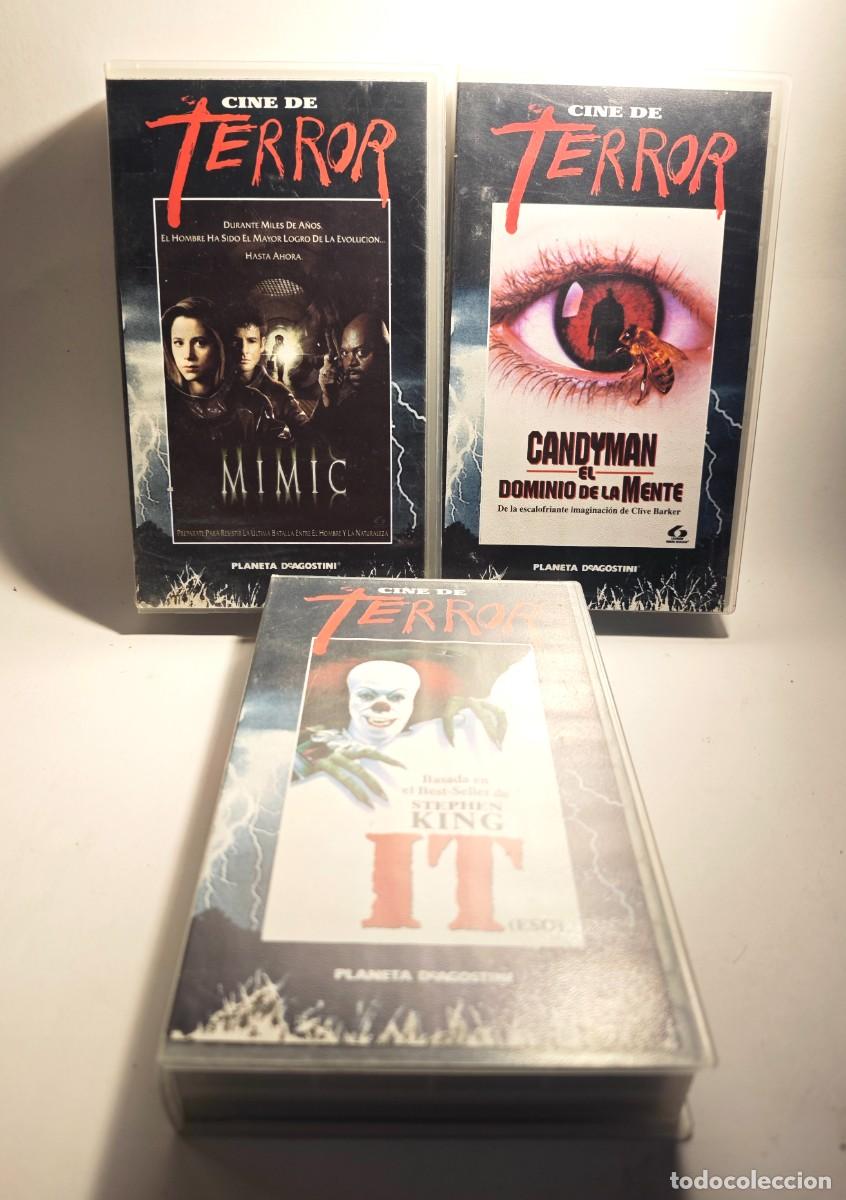 Cine: Lote 3 VHS CINE DE TERROR &ndash; PLANETA DEAGOSTINI &ndash; IT + MIMIC + CANDYMAN
