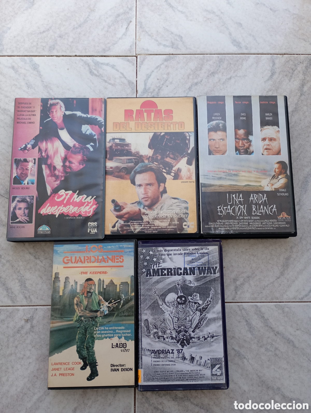 Cinema: Lote 5 t&iacute;tulos VHS The American Way