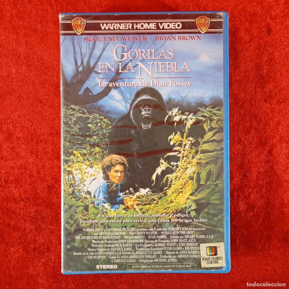 Cine: GORILAS EN LA NIEBLA - LA AVENTURAS DE DIAN FOSSEY - SIGOURNEY WEAVER - PEL&Iacute;CULA - VHS / 1452
