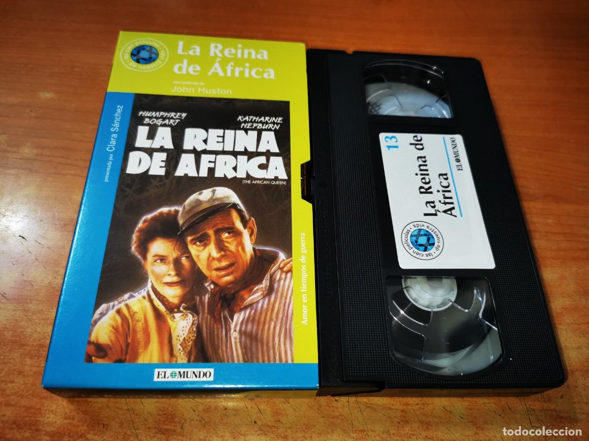 Cine: LA REINA DE AFRICA VHS EL MUNDO N&ordm; 13 2000 JOHN HUSTON HUMPHREY BOGART KATHARINE HEPBURN
