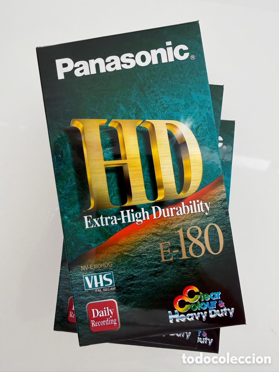 Cine: Pack 4 Cinta VHS Panasonic HD E-180 Precintada - Foto 2