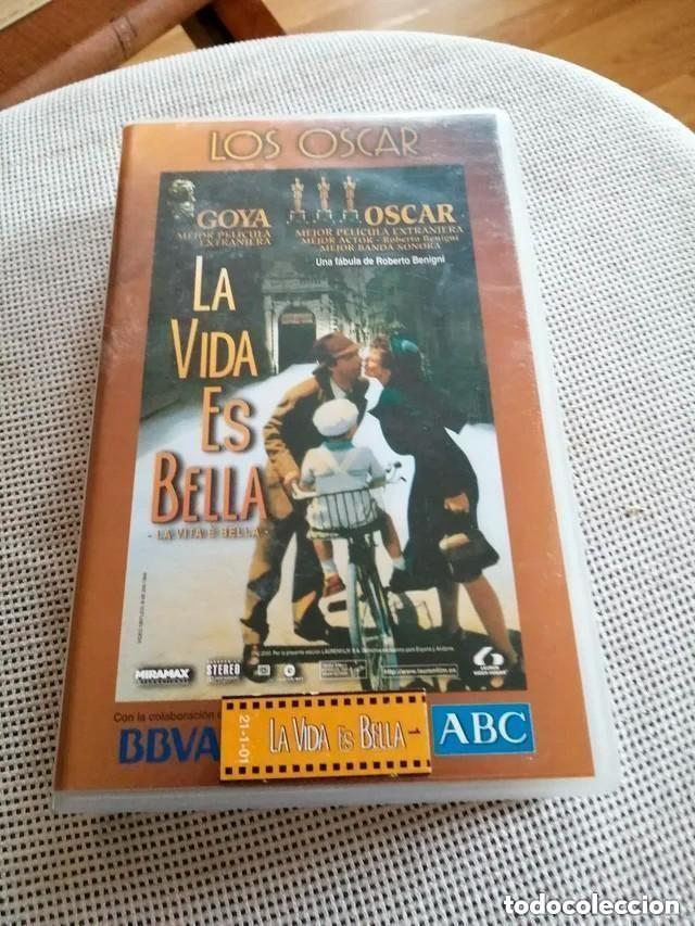 Cinema: PEL&Iacute;CULA LA VIDA ES BELLA. VHS. GANADORA 3 OSCAR