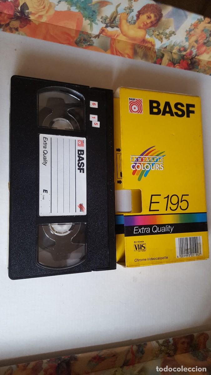 Cinema: Video cassette/Cinta de v&iacute;deo VHS para grabar, E 195, marca Basf.