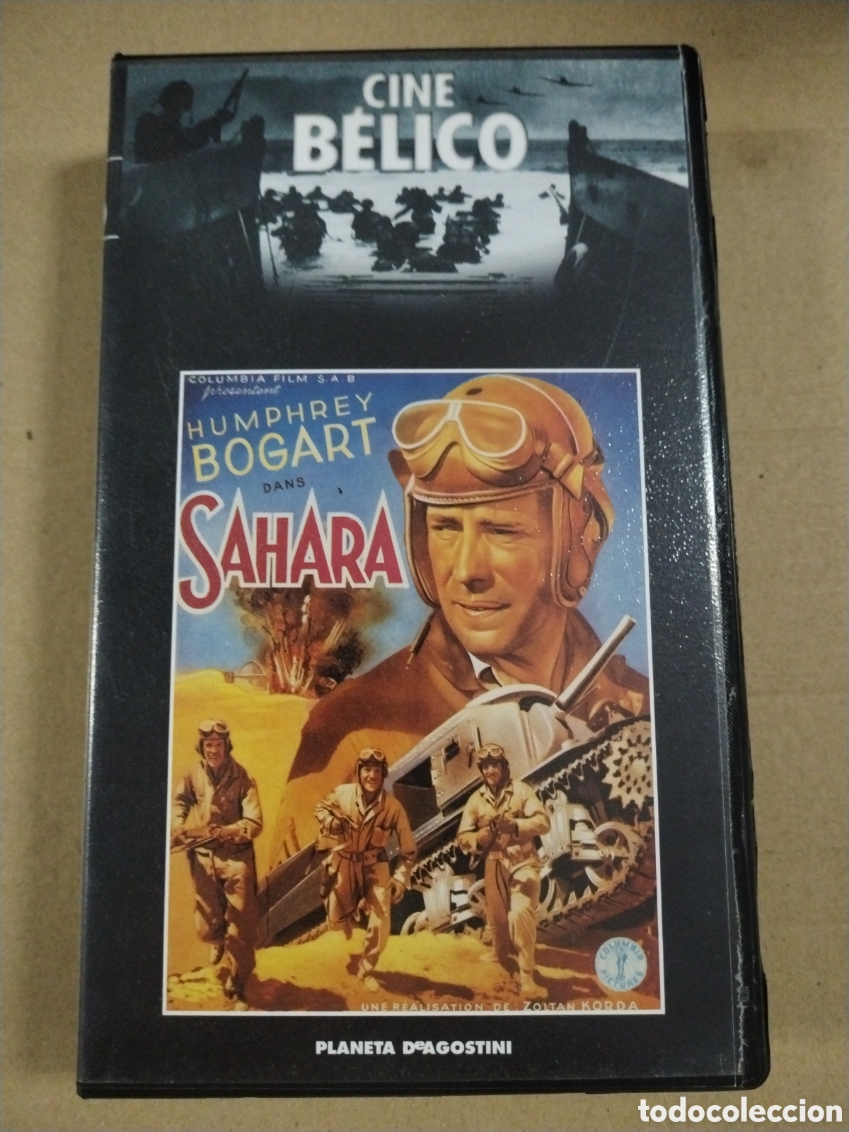 Cine: Cine B&eacute;lico 27. Sahara. Humphrey Bogart. VHS.