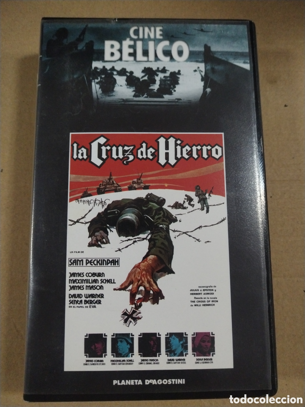Cine: Cine B&eacute;lico 22. La Cruz de Hierro. VHS.
