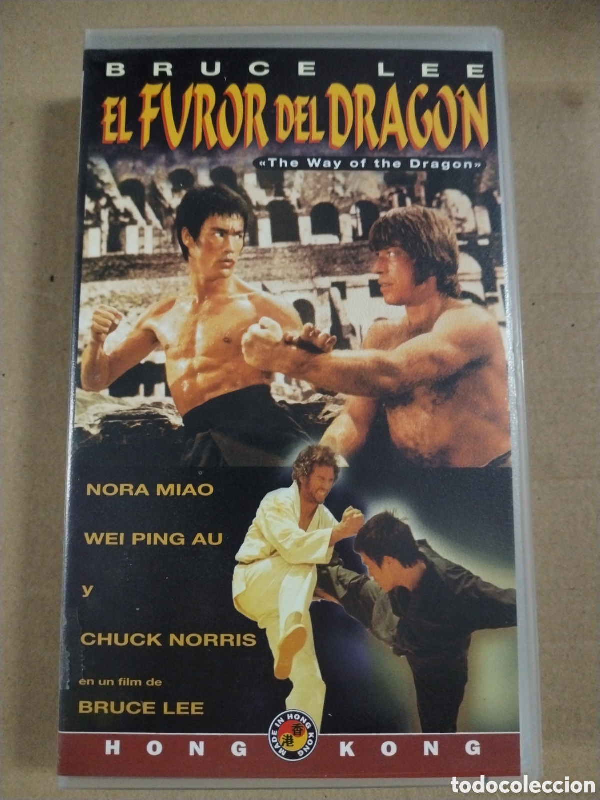 Cine: El Furor del drag&oacute;n. Bruce Lee. VHS.