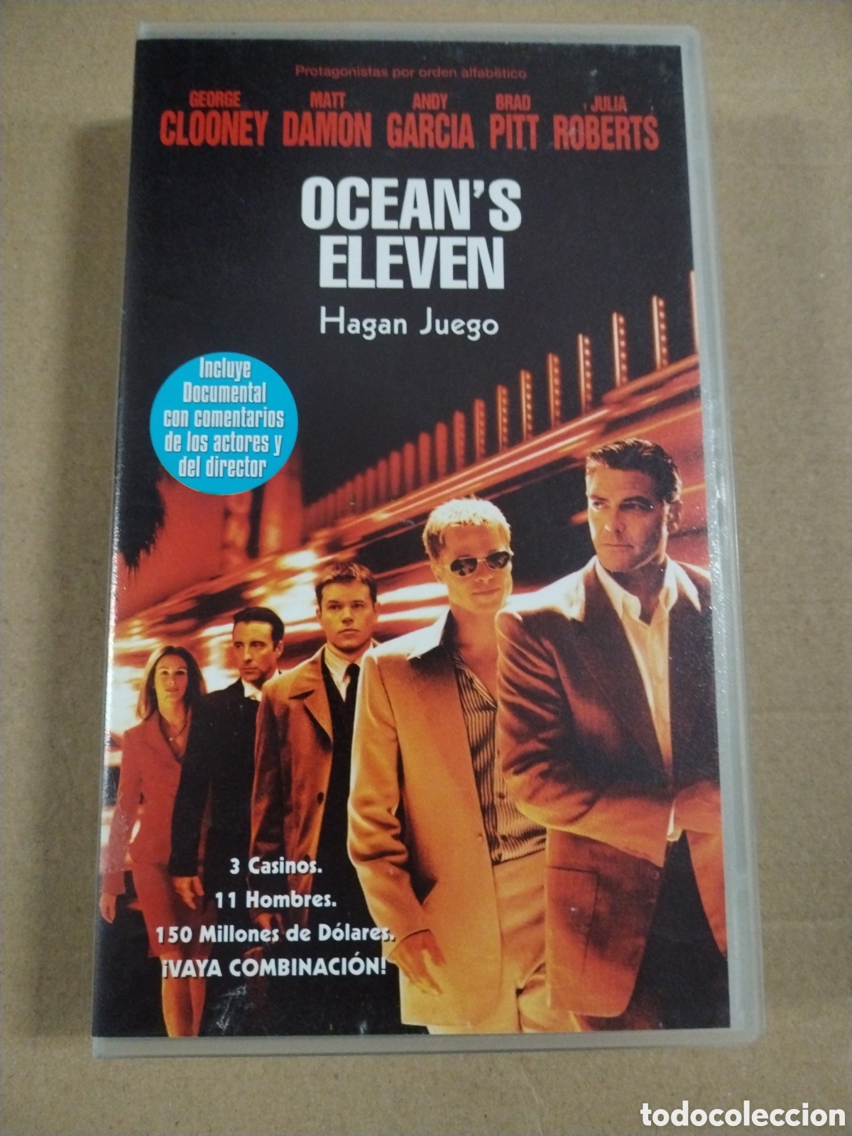 Cin&eacute;ma: Oceans Eleven. George Clooney. VHS.