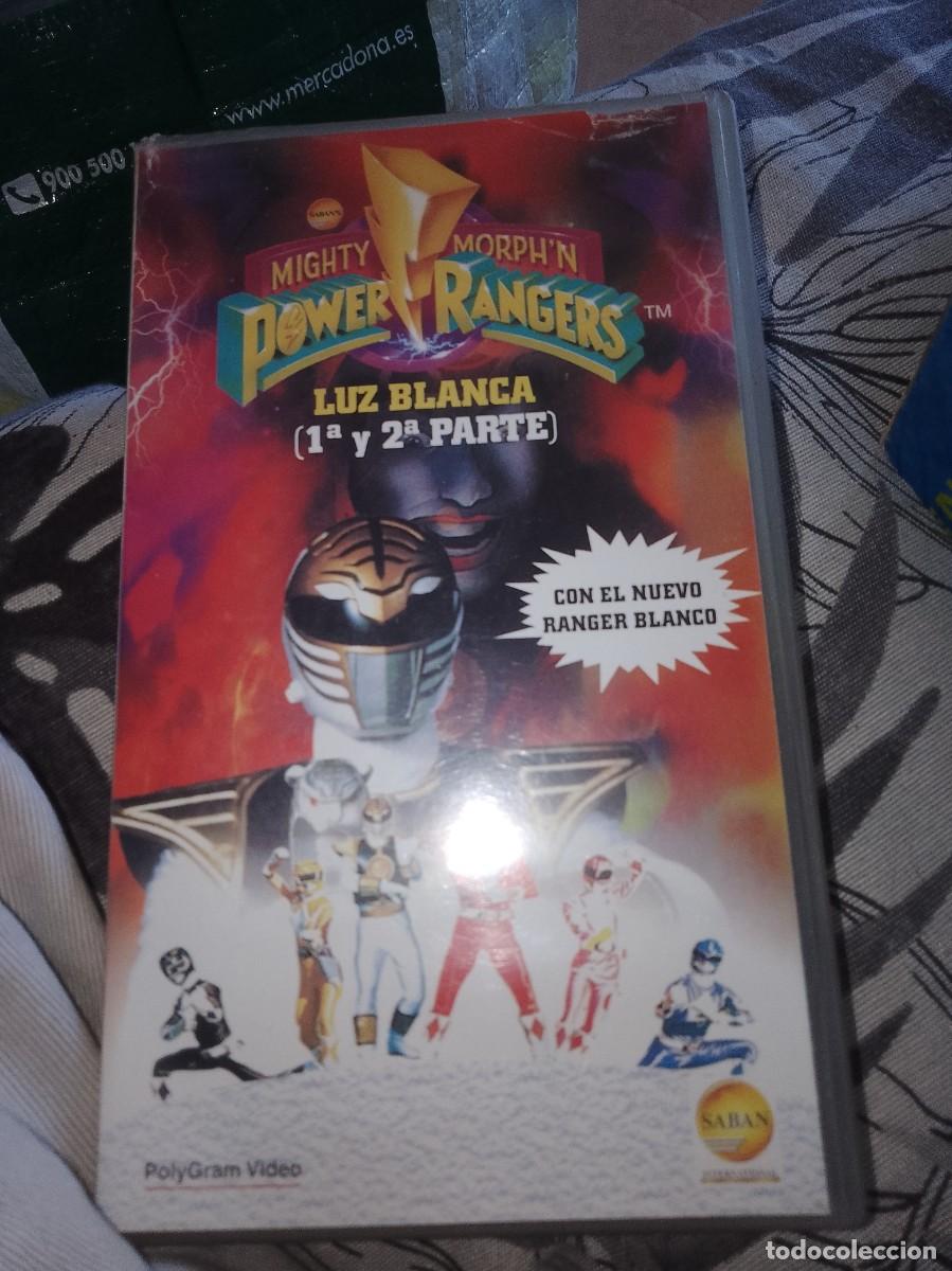 Cine: Power Rangers vhs luz blanca rrareza vhs