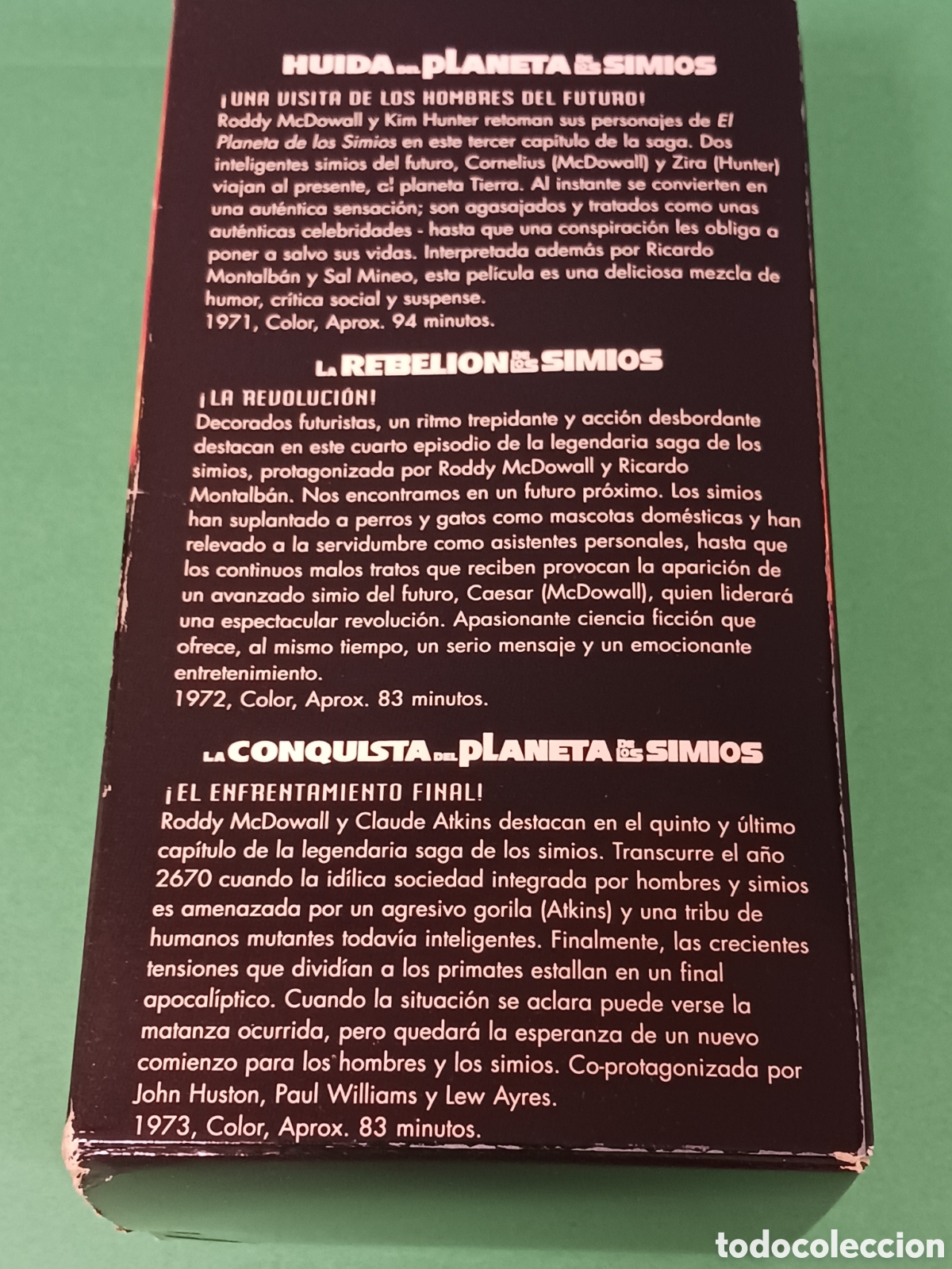 Cine: El planeta de los Simios VHS - Foto 11