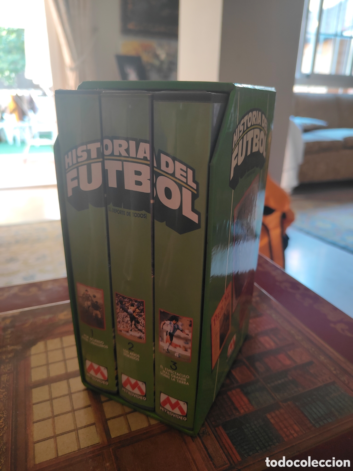 Cinema: PACK 3 VHS HISTORIA DEL FUTBOL CON COFRE CONTENEDOR - METROVIDEO 1991 - FIFA / MATIAS PRATS
