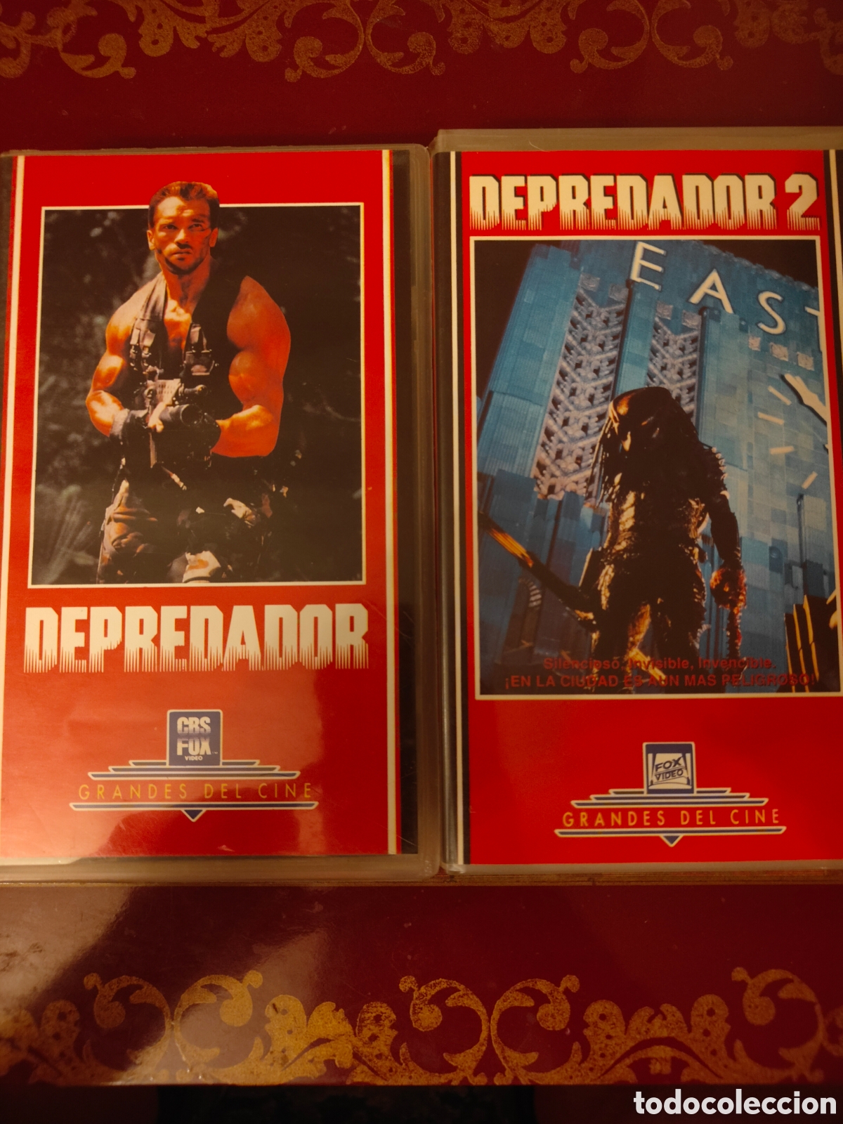 Cine: Lote 2 Pel&iacute;culas VHS Depredador 1 y 2 (Predator) - Colecci&oacute;n Grandes del Cine (CBS FOX Video / Fox)