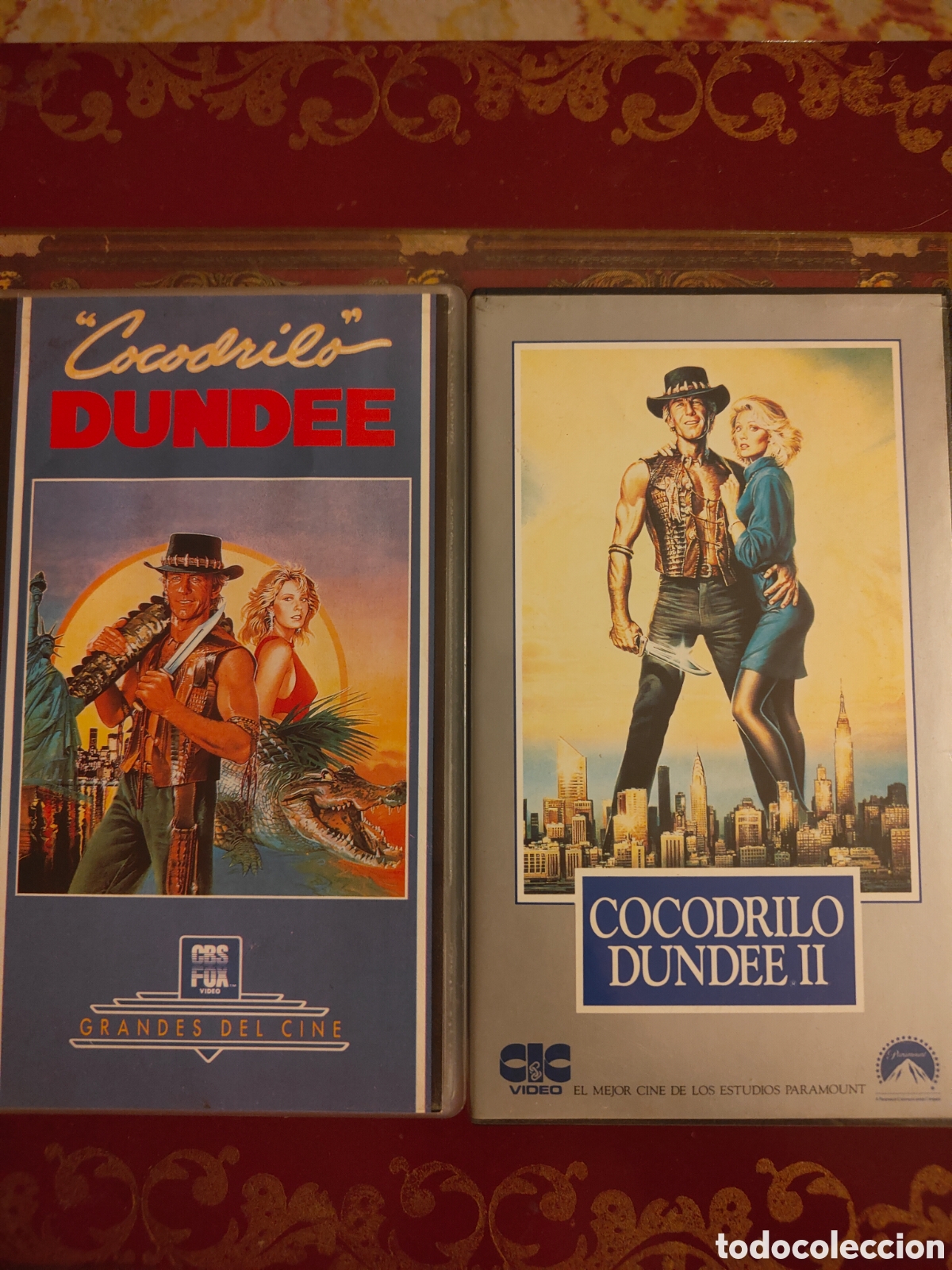 Cine: Pack 2 Pel&iacute;culas VHS Cocodrilo Dundee 1 y 2 - Paul Hogan - CBS FOX y CIC Video (Paramount)