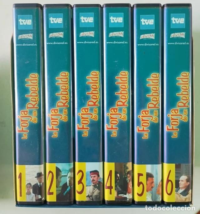 Cine: VHS Serie - La forja de un rebelde 6 cintas en pack. Series cl&aacute;sicas TVE. Buen estado