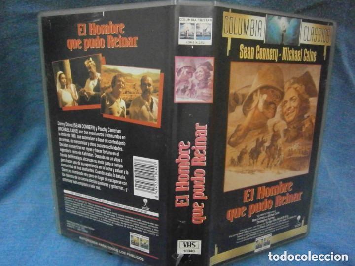 Cine: VHS - El hombre que pudo reinar Columbia Classics. Buen estado - 1990