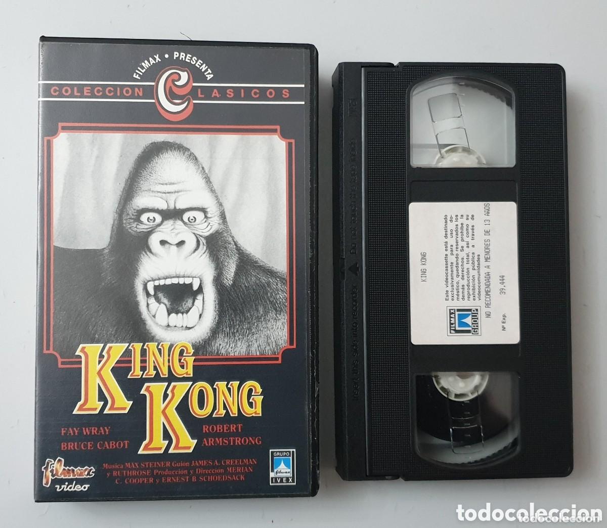 Cine: VHS - King-Kong Colecci&oacute;n Cl&aacute;sicos de FILMAX. Buen estado - 1993