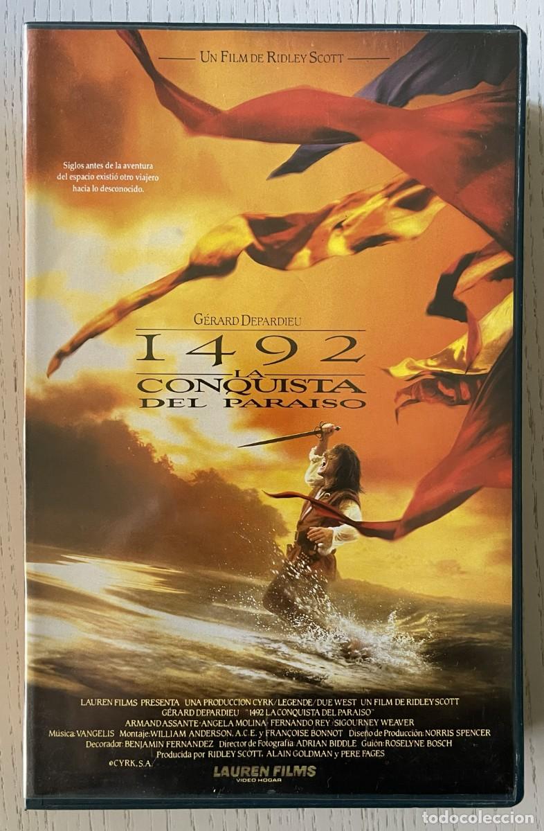 Cine: 1492 LA CONQUISTA DEL PARAISO &ndash; RIDLEY SCOTT &ndash; VHS - 1992