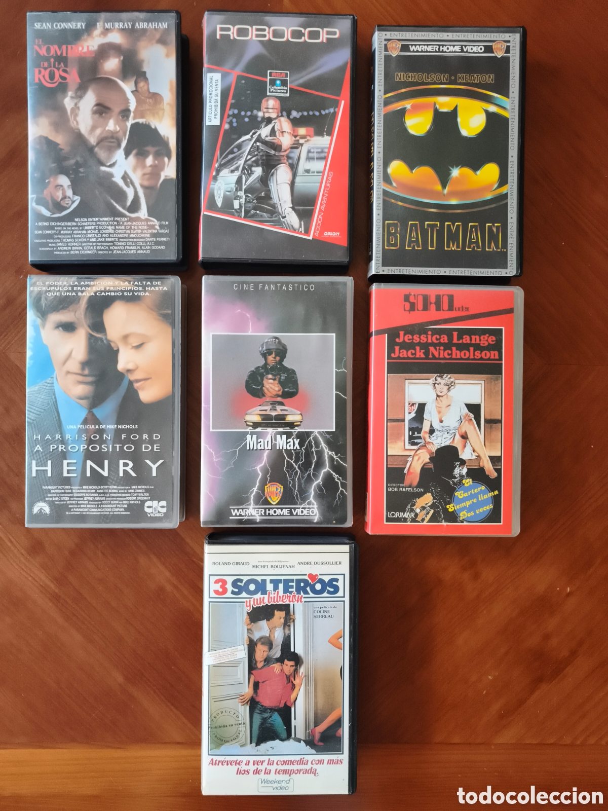 Cine: Lote 7 Cintas VHS Vintage - Primeras Ediciones y Promocionales Videoclub (Robocop, Mad Max, Batman..
