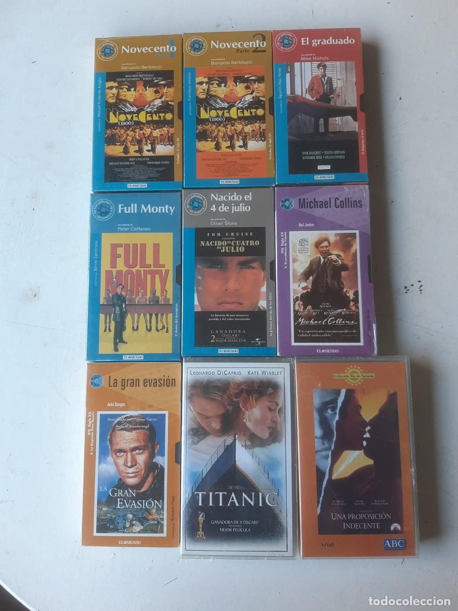 Kino: Lote 9 VHS precintadas Liam Neeson Tom Cruise D. Hoffman R. de Niro R. Carlyle R. Redford Di Caprio