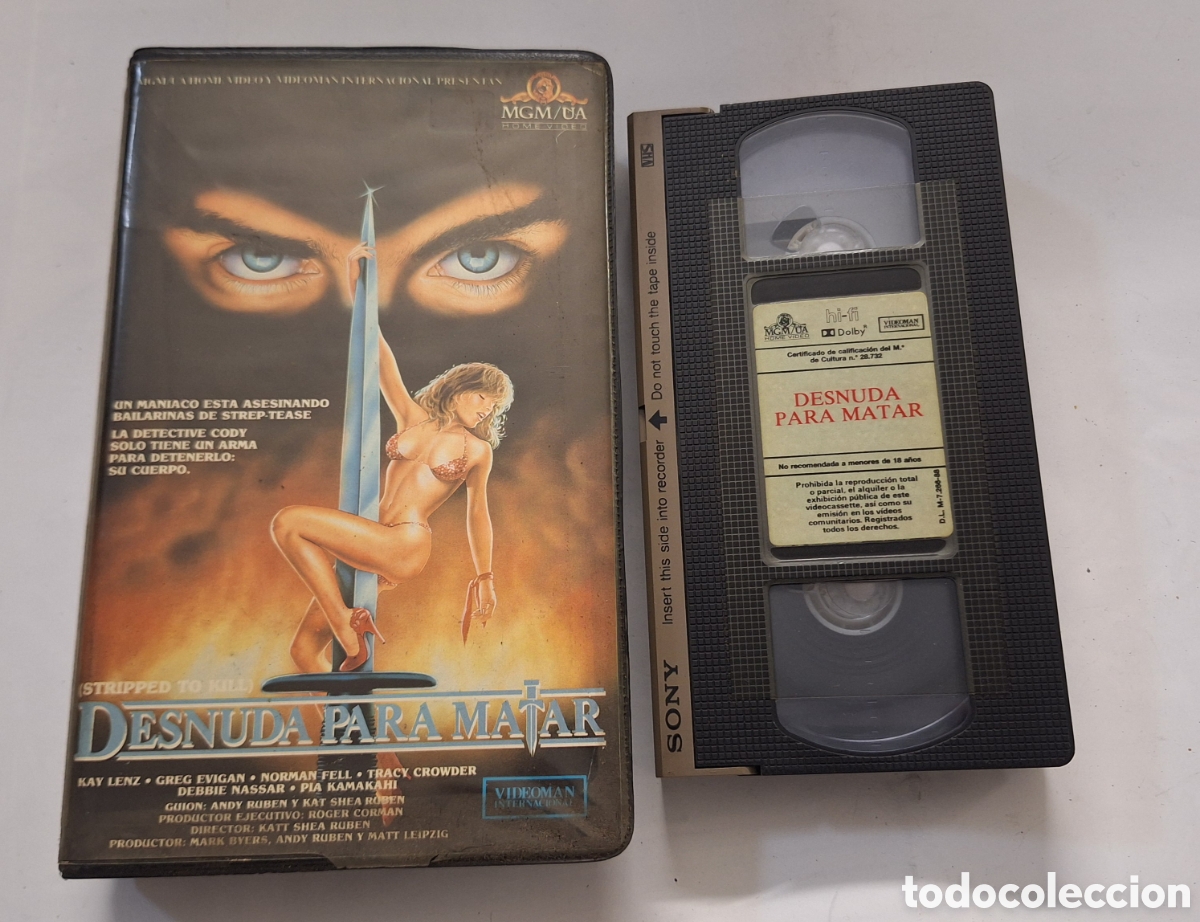 Cine: Desnuda para Matar VHS Terror