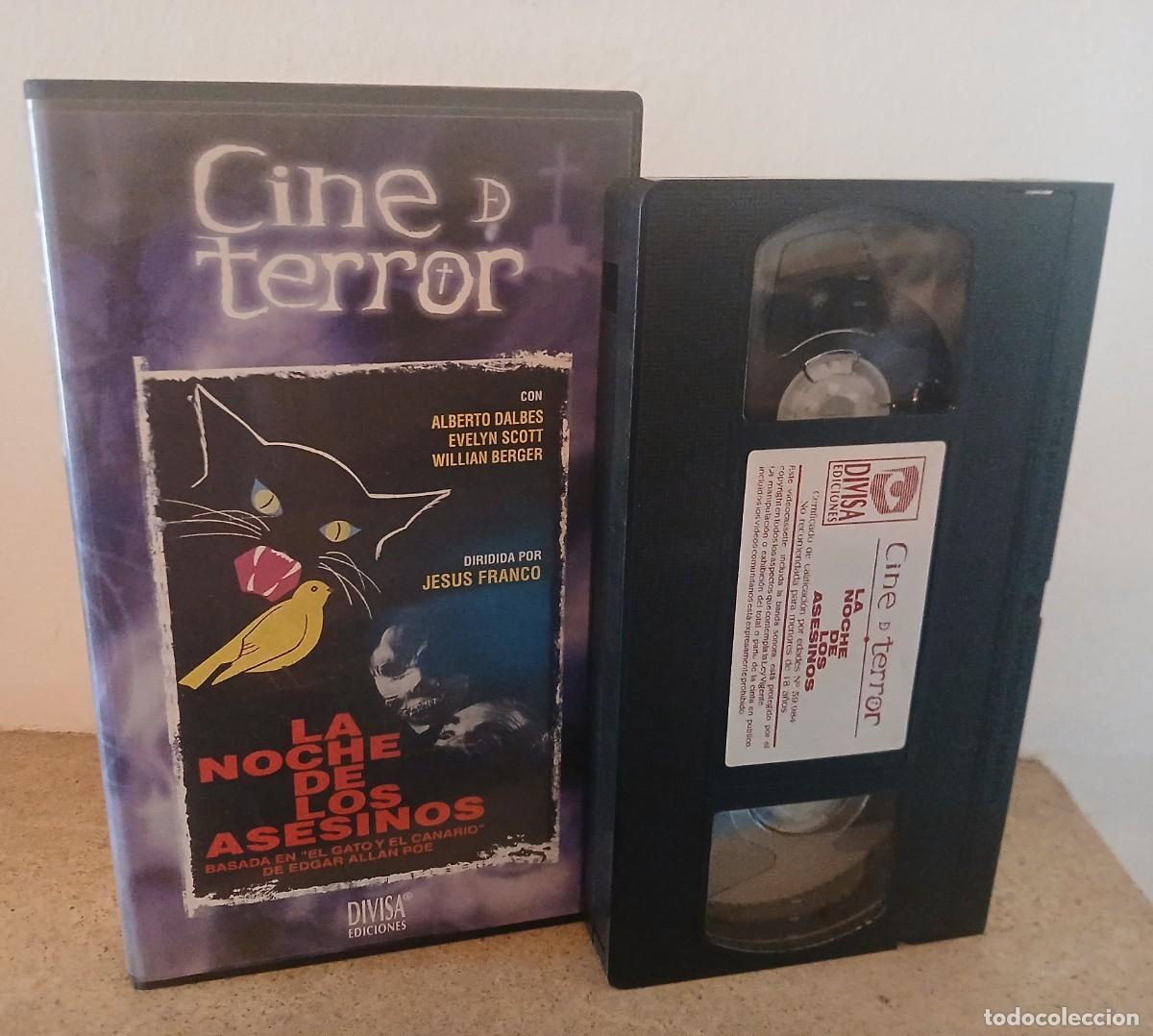Cine: LA NOCHE DE LOS,ASESINOS - VHS DE JESUS FRANCO COMO NUEVO