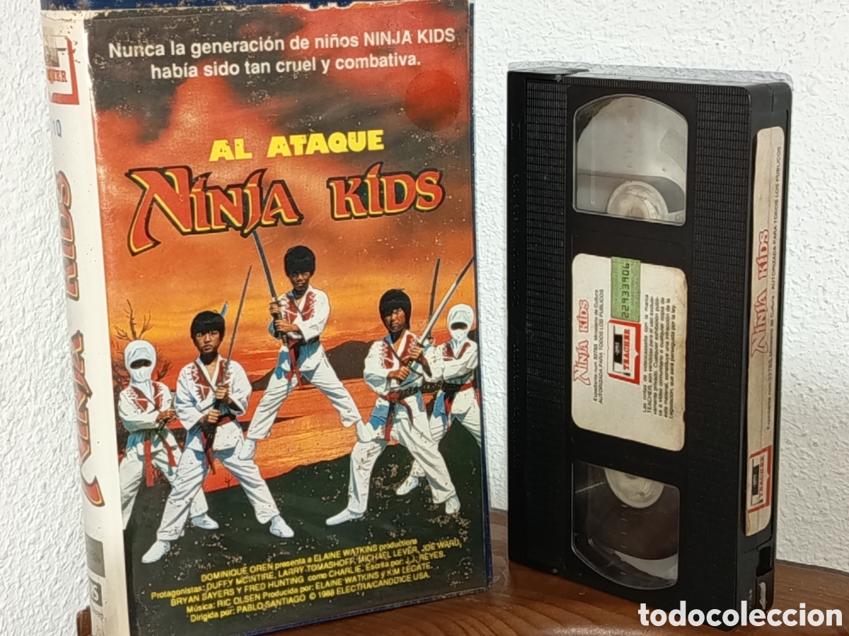 Cine: Al ataque ninja kids. Pel&iacute;cula en v&iacute;deo VHS