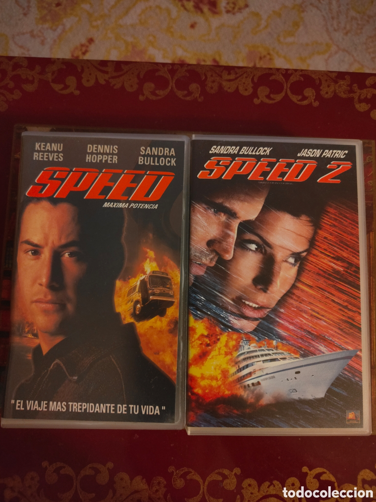 Cine: Lote 2 Pel&iacute;culas VHS: Speed (M&aacute;xima Potencia) + Speed 2 - Ediciones Originales Fox (Acci&oacute;n 90s)