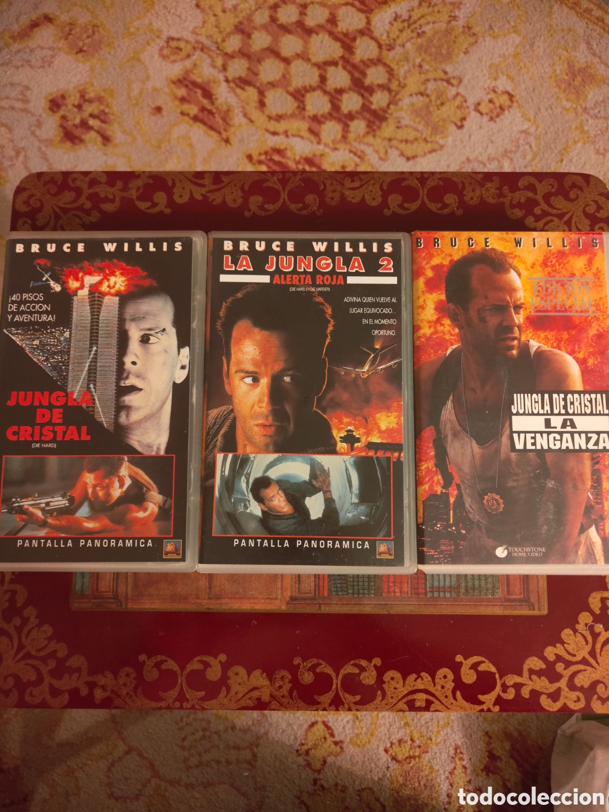 Cine: Lote Trilog&iacute;a VHS: La Jungla de Cristal 1, 2 y 3 - Bruce Willis (Ediciones Originales Fox / Touchsto