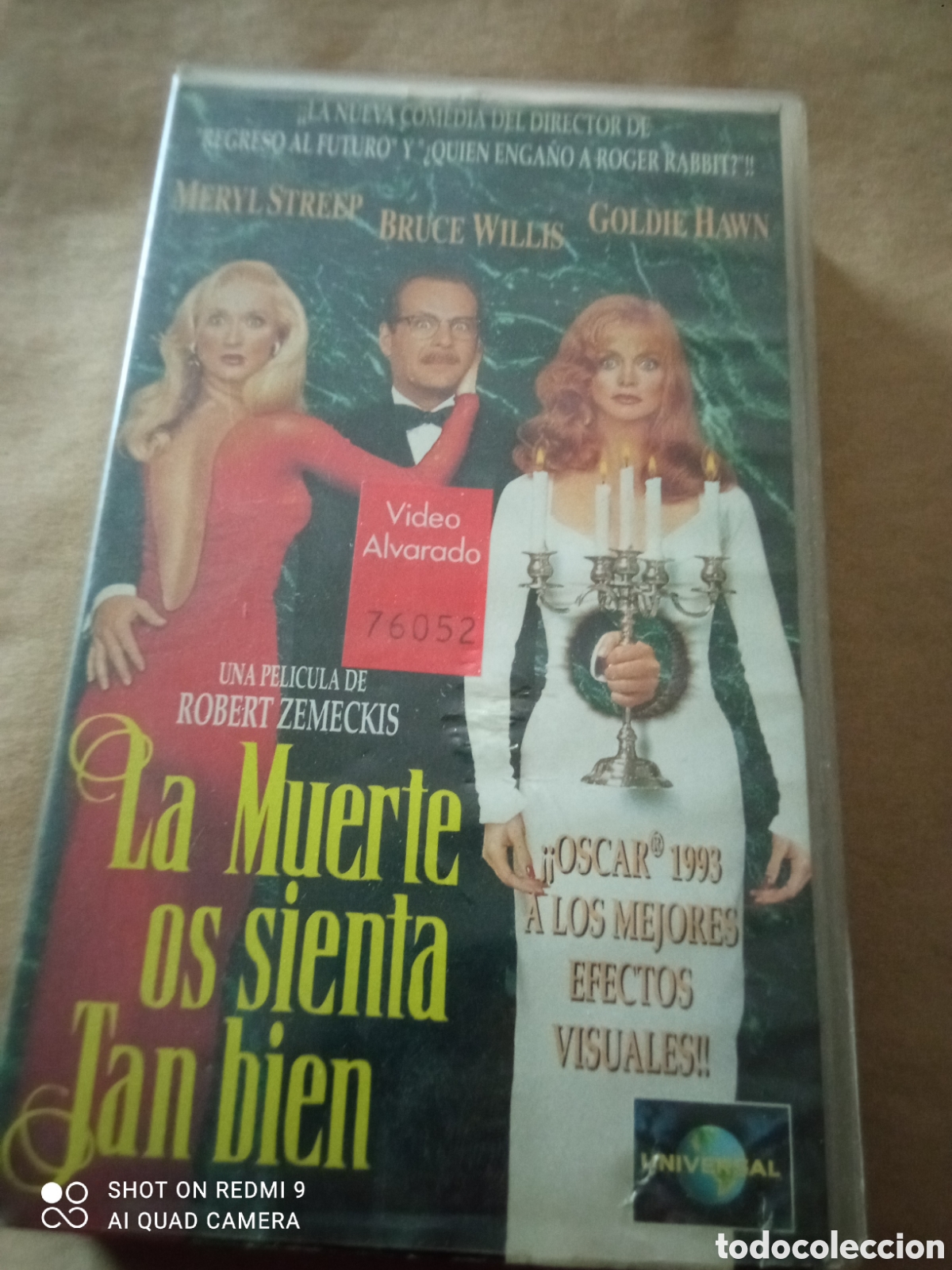 Cine: La muerte os sienta tan bien pel&iacute;cula vhs caja peque&ntilde;a