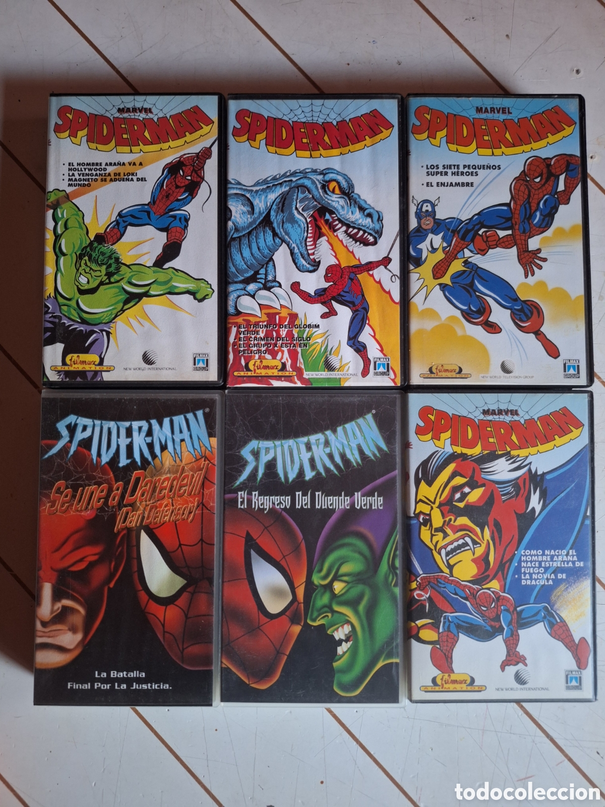 Cine: Lote Vhs Spiderman. Serie y peliculas