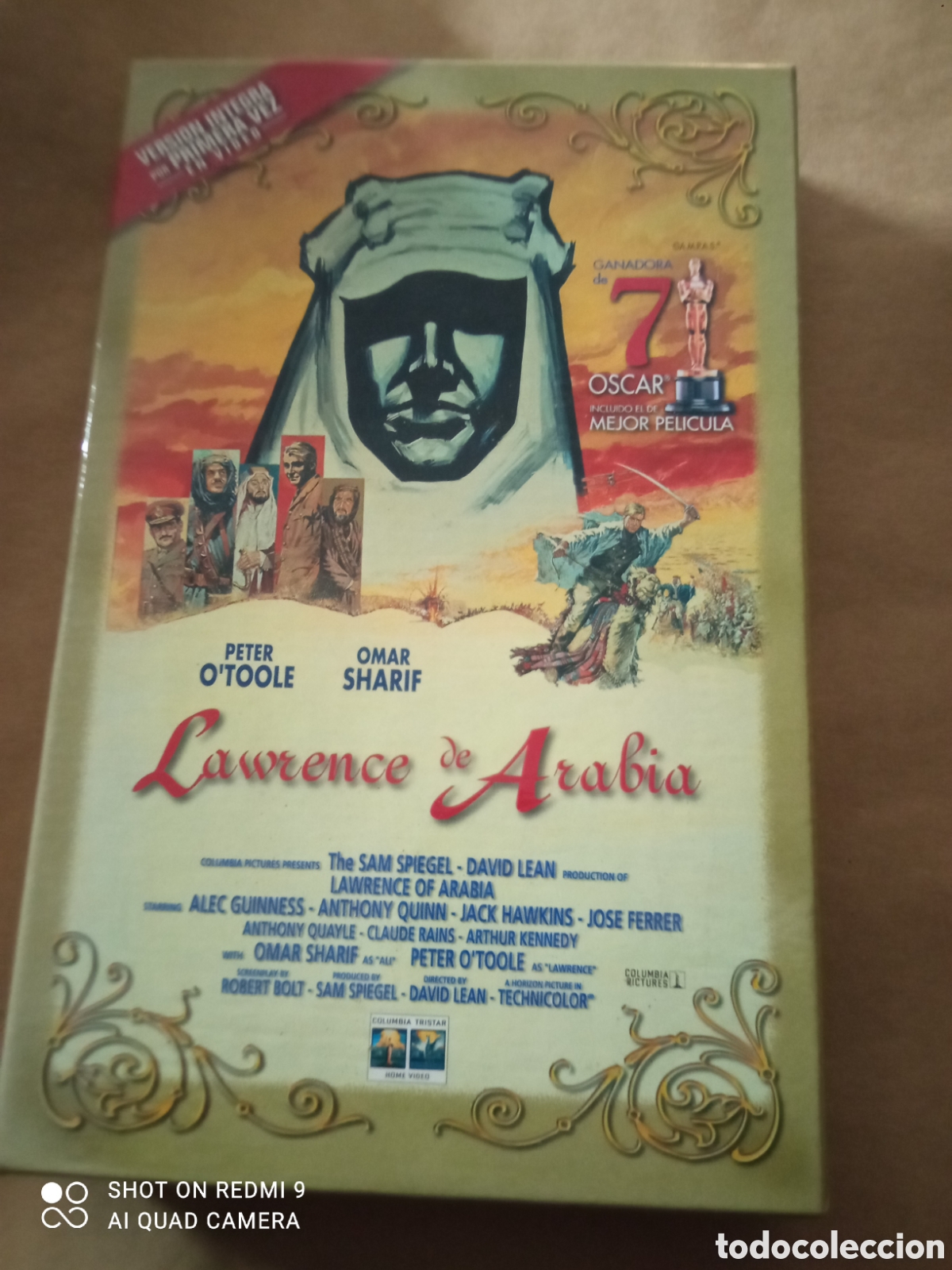 Cine: Lawrence de Arabia vhs caja grande carton