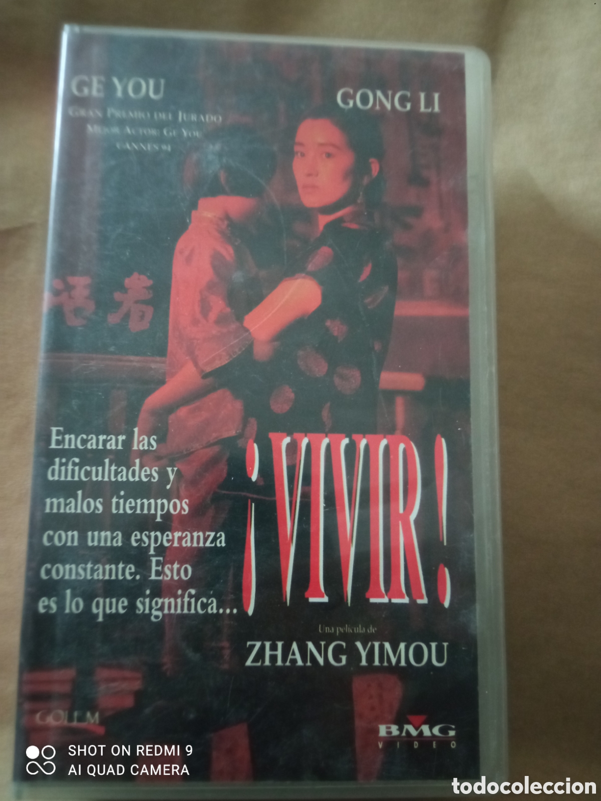 Cine: Vivir pel&iacute;cula vhs caja peque&ntilde;a