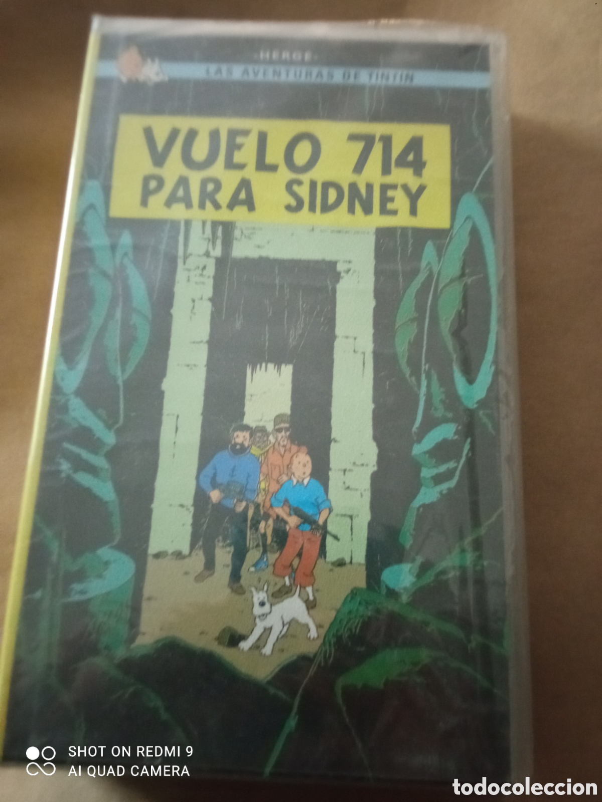 Cine: Tint&iacute;n vuelo 7-14 para sidney pel&iacute;cula vhs caja peque&ntilde;a precintada con pl&aacute;stico originales